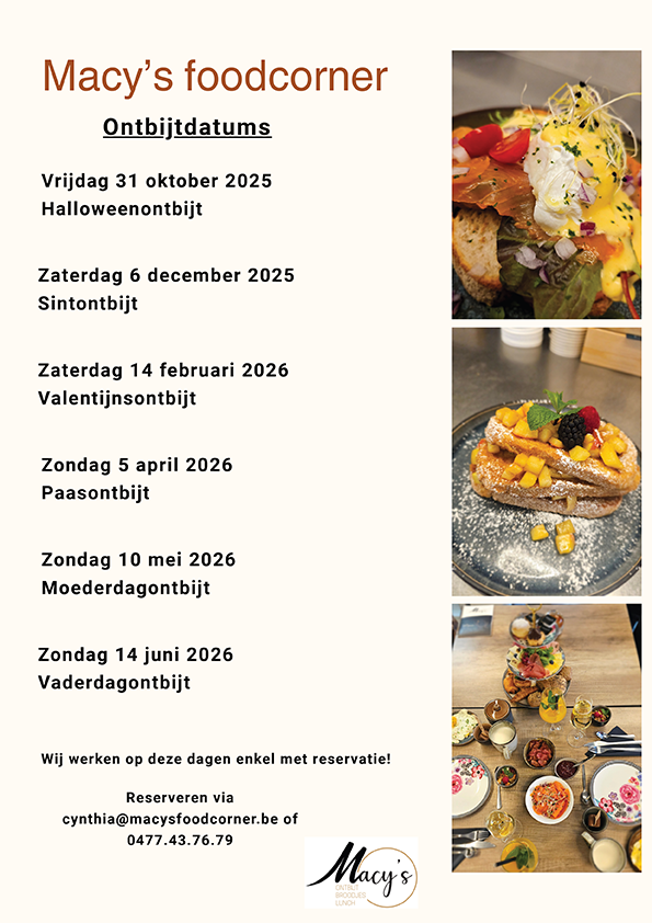 macy's ontbijtdatums 2025-2026